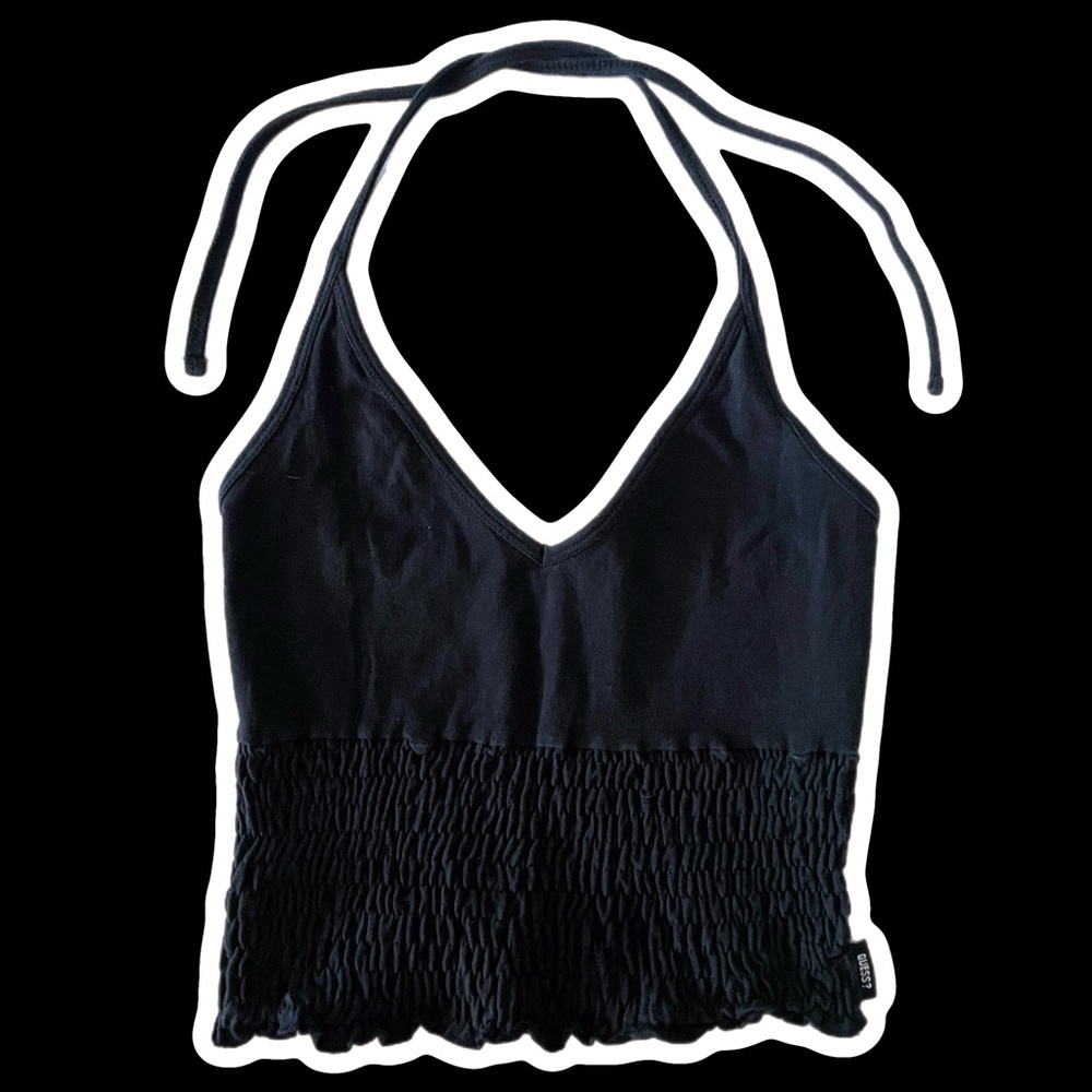 guess jeans halter top sz small